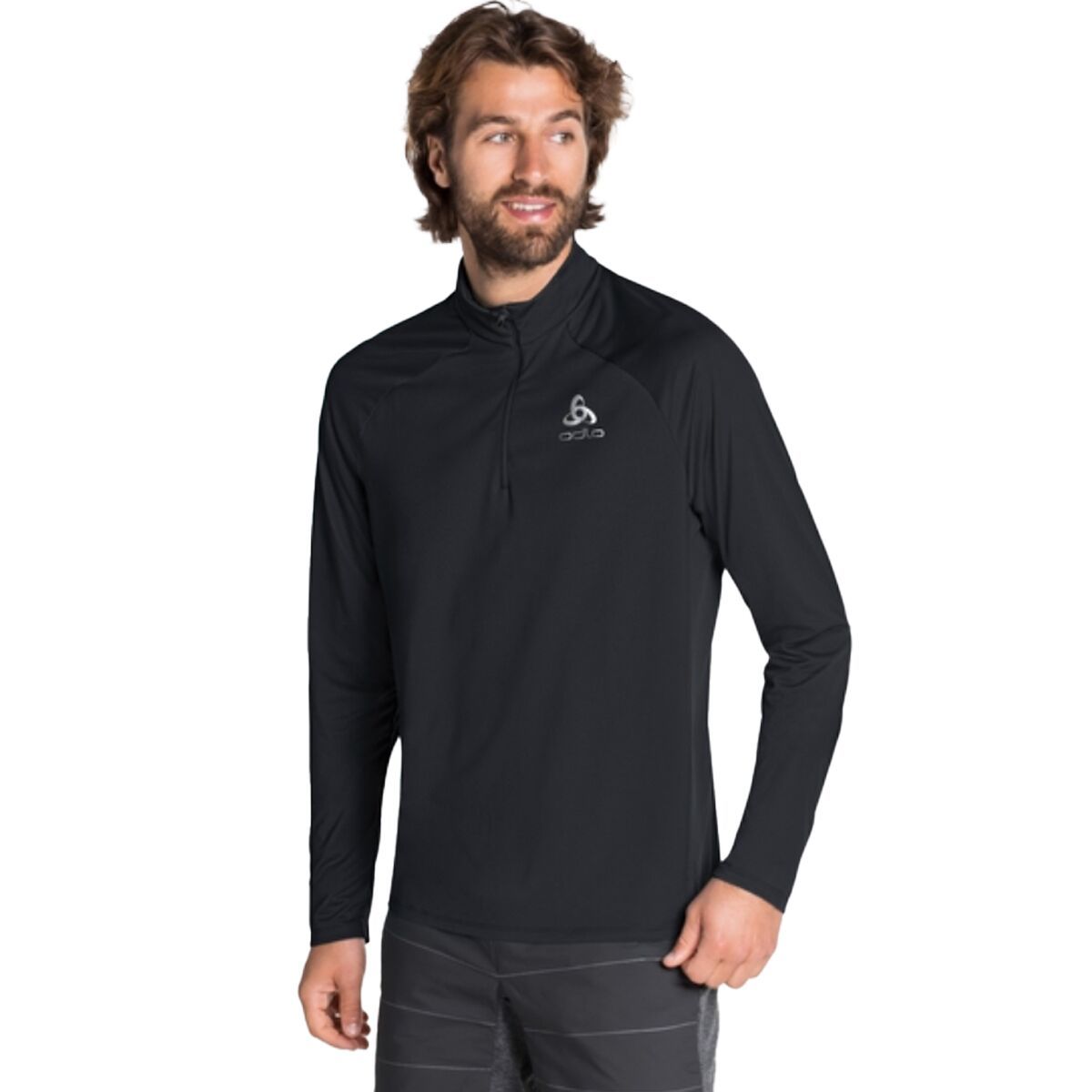 ODLO Ceramiwarm Element Hz LongSleeve Midlayer Shirt Men's Clothing