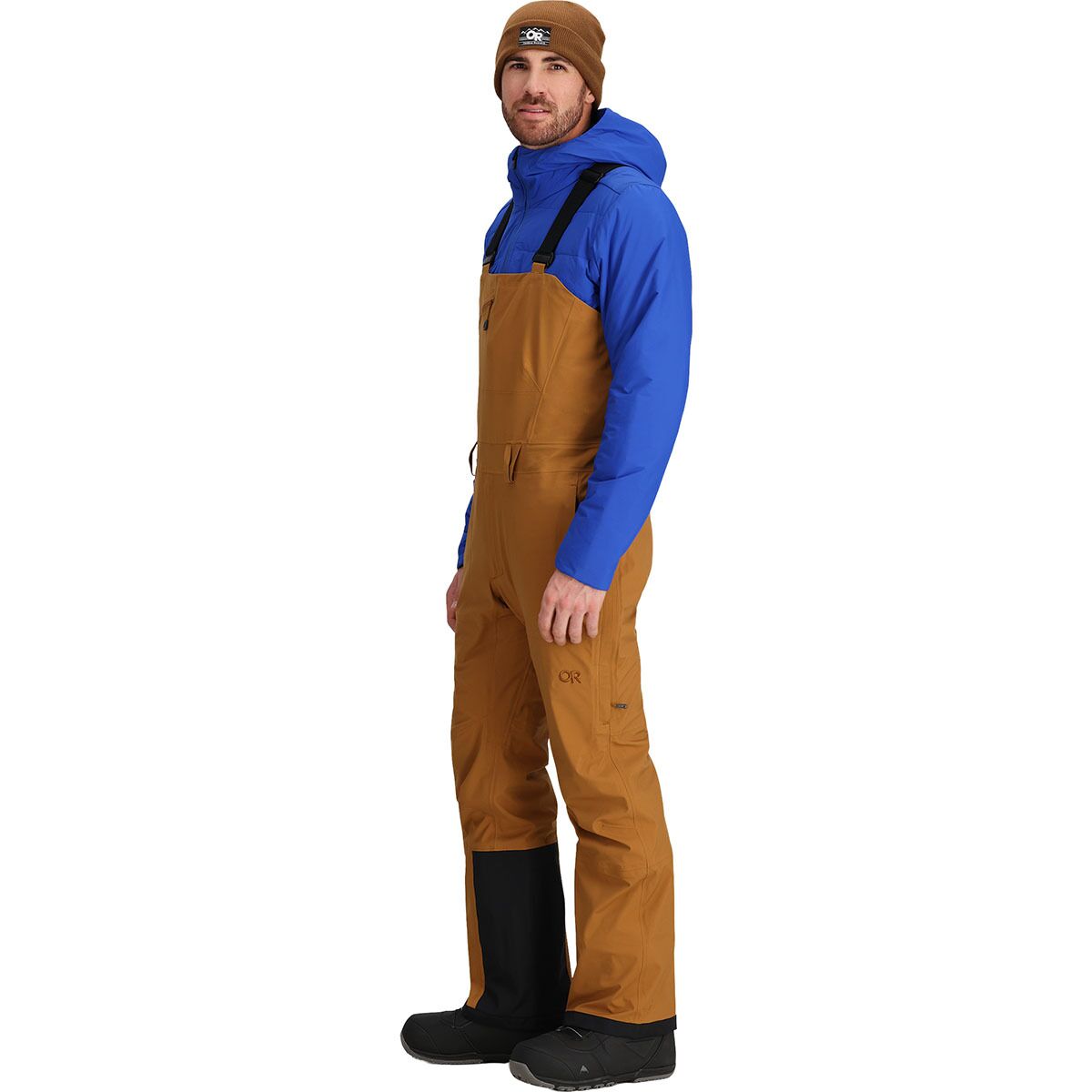 Мужские брюки Outdoor Research Carbide Bib Pant, цвет: Бронзовый — фото 4