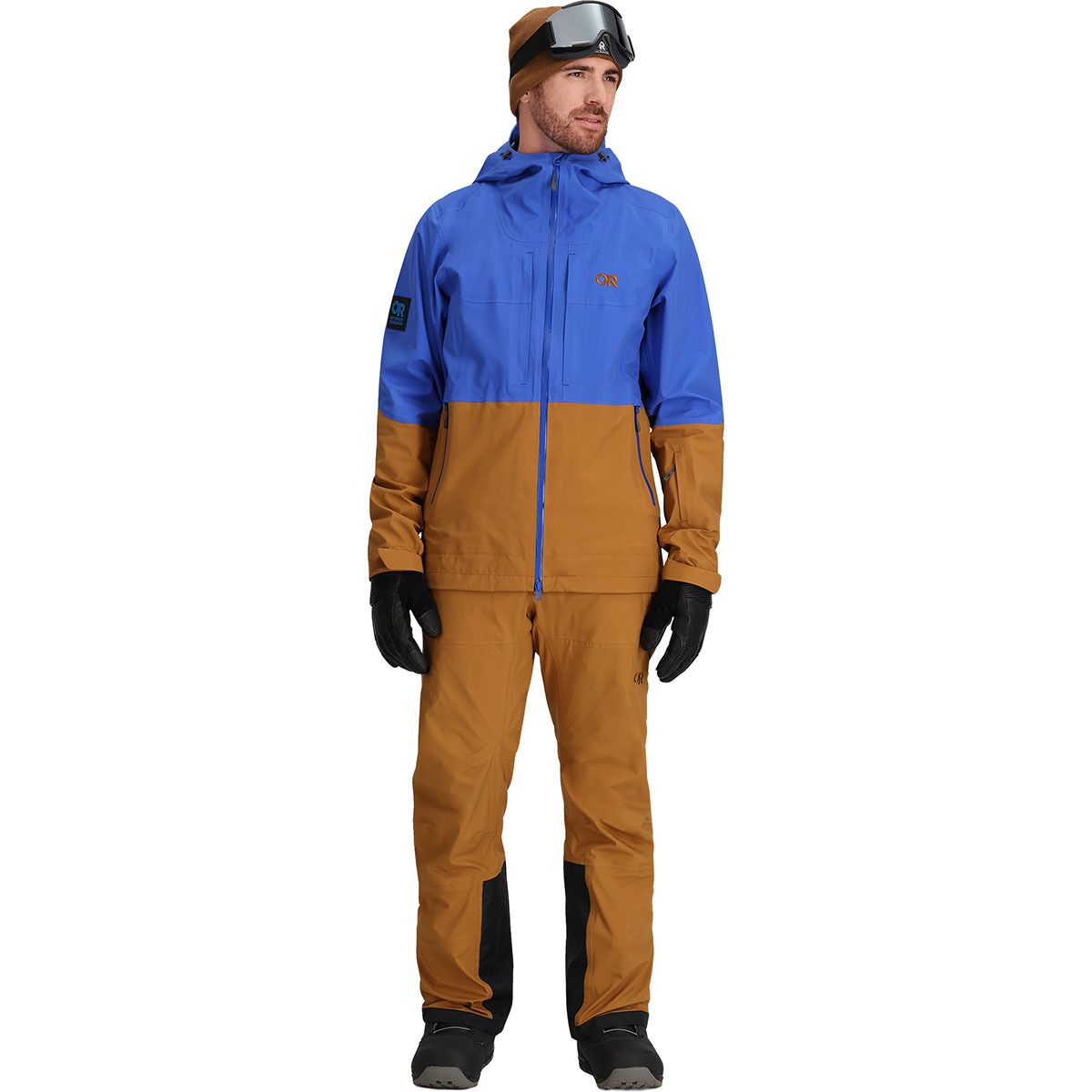 Мужские брюки Outdoor Research Carbide Bib Pant, цвет: Бронзовый — фото 5