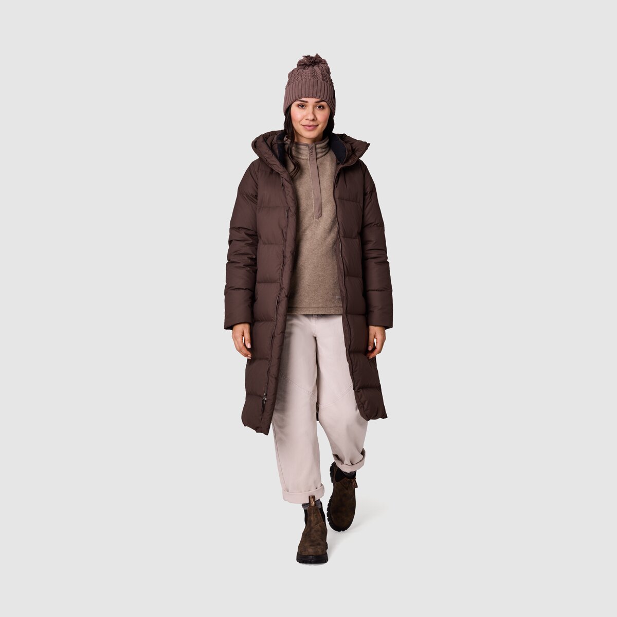 Женская куртка Outdoor Research Coze Down Parka, цвет: Каштановый — фото 3