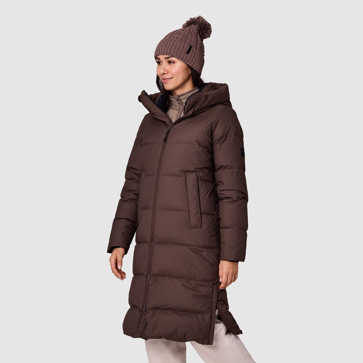 Женская куртка Outdoor Research Coze Down Parka, цвет: Каштановый — фото 5