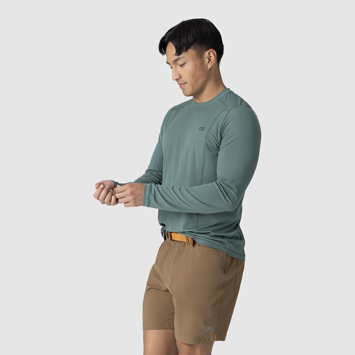 Мужская футболка Outdoor Research Echo L/S, цвет: Malachite — фото 3