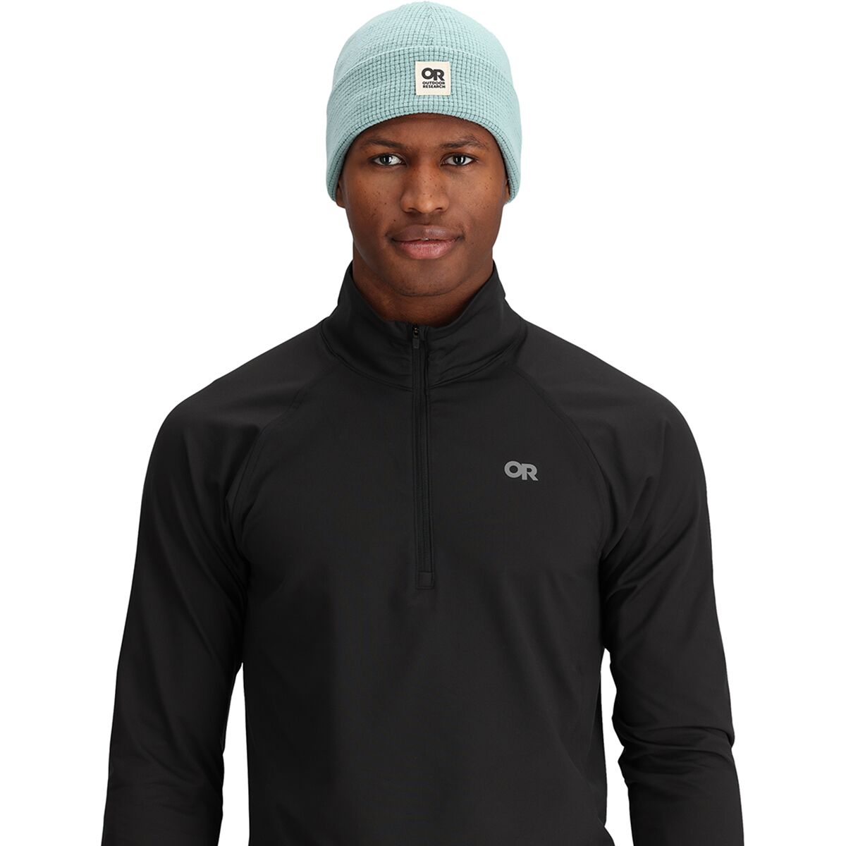 Pull Outdoor Research Trail Mix Femme Noir Moyen Col Vachette Léger