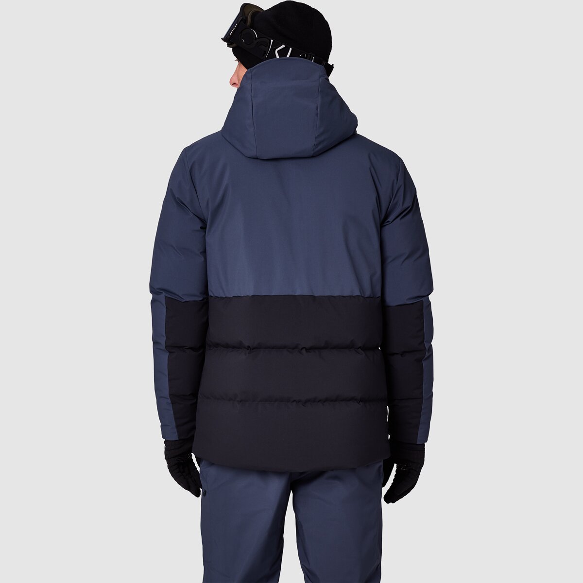 Мужская куртка Outdoor Research Snowcrew Down Jacket, цвет: Atlantic / Чёрный — фото 3