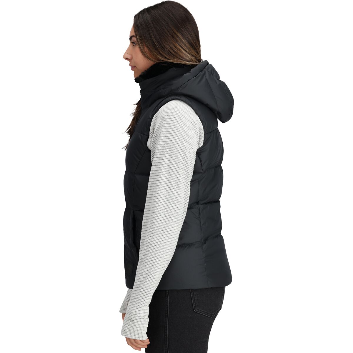 Outdoor Research Coldfront Hooded Down Vest II Women's Clothing