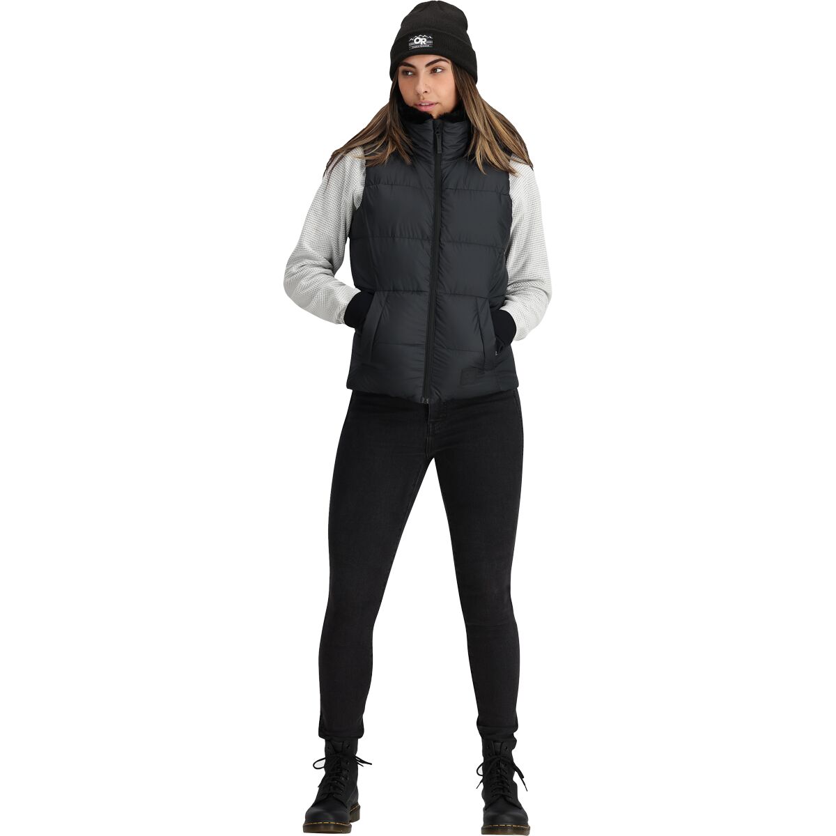 Outdoor Research Coldfront Hooded Down Vest II Women's Clothing