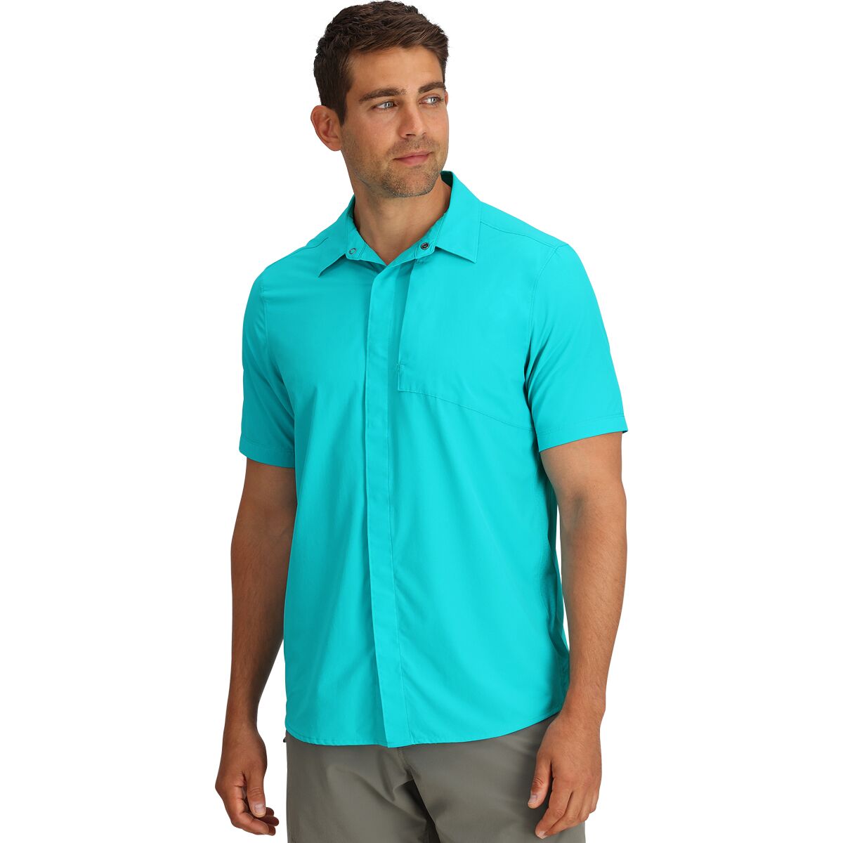 Outdoor Research Men's Astroman Button Ss Upf 30 Sun Shirt