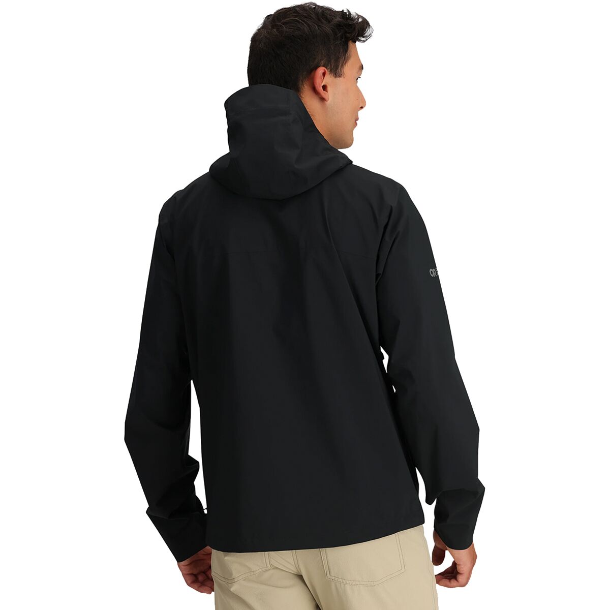 Мужская куртка Outdoor Research Stratoburst Stretch Rain Jacket, цвет: Чёрный — фото 2