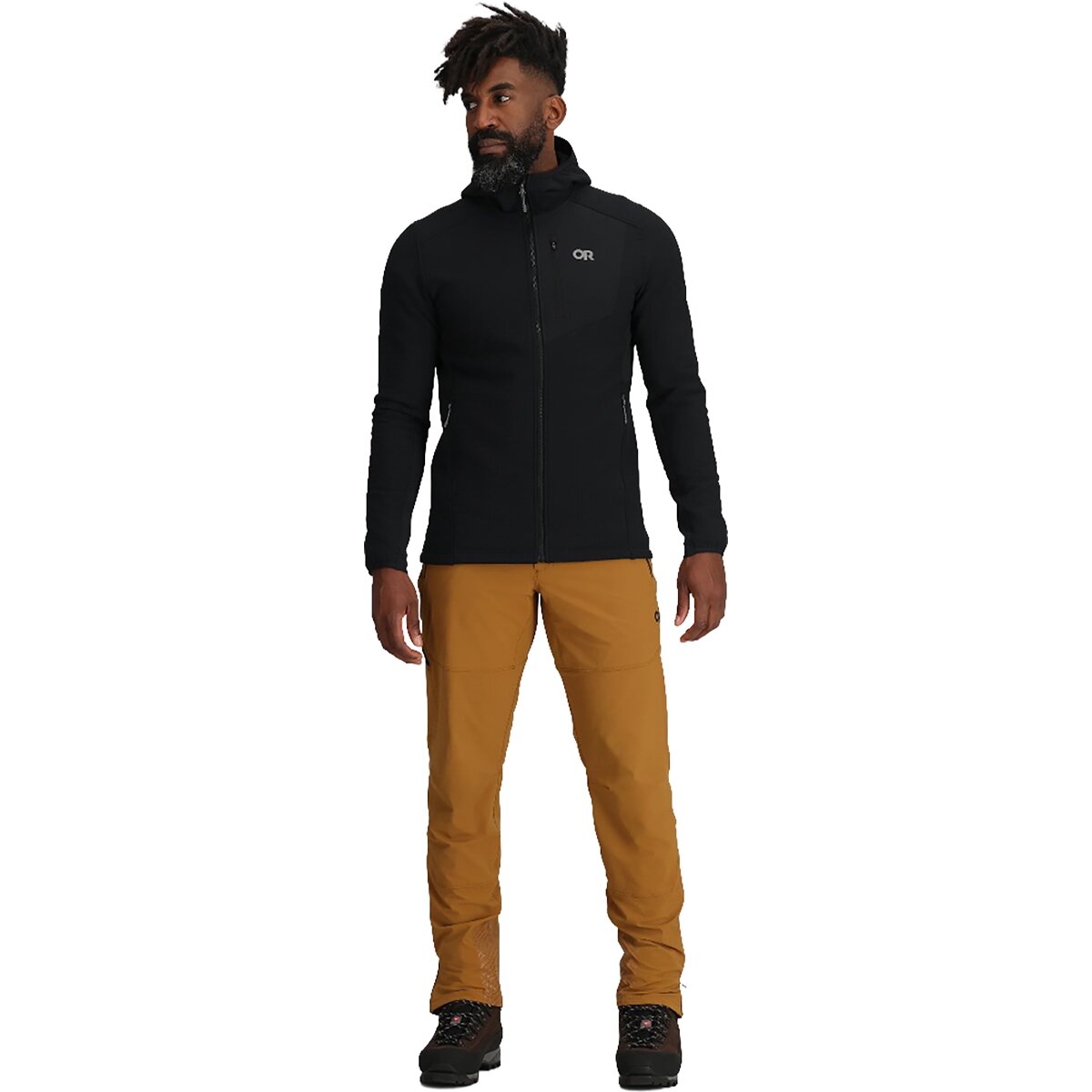 Мужское худи Outdoor Research Vigor Plus Fleece, цвет: Чёрный — фото 2