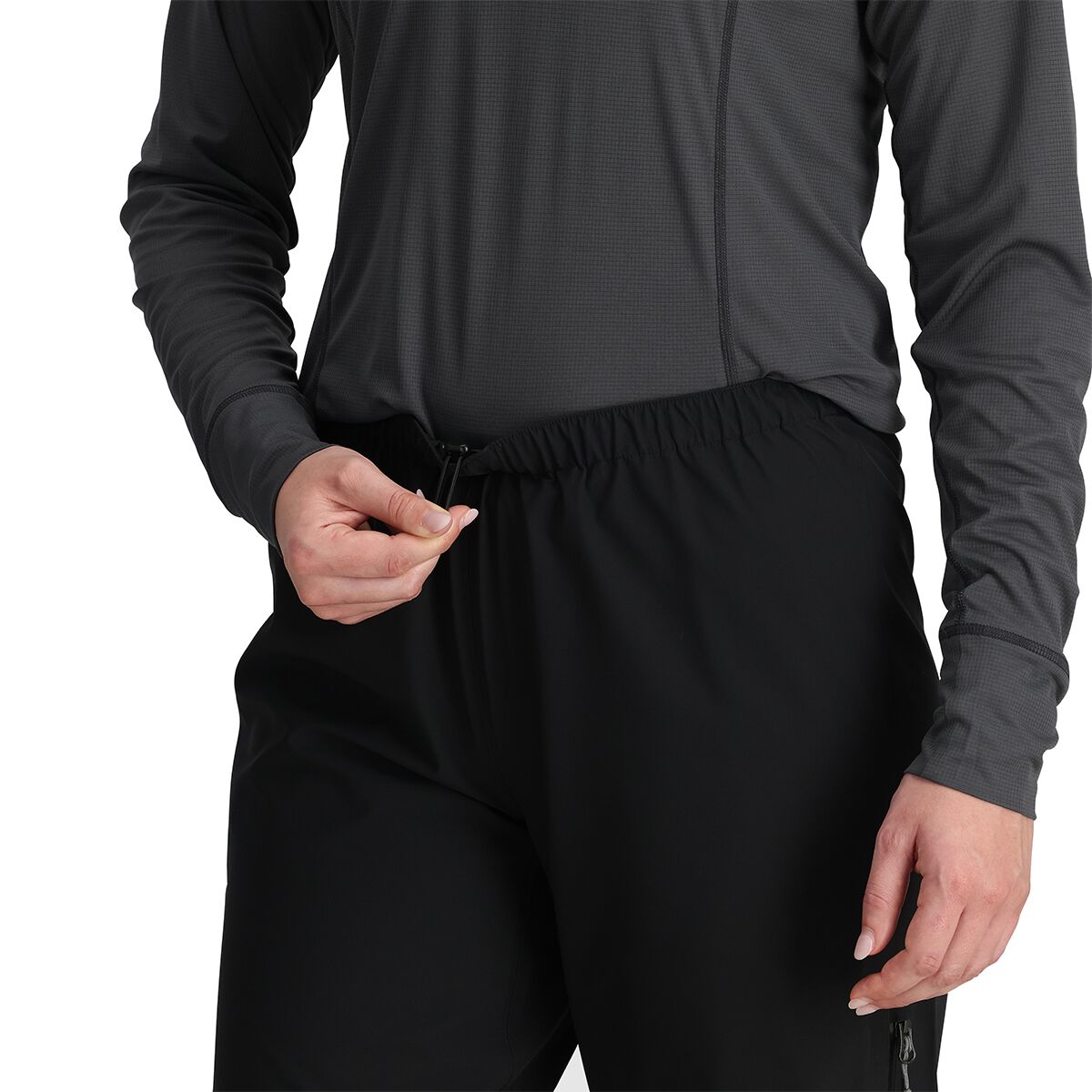 Женские брюки Outdoor Research Aspire 3L Pant, цвет: Чёрный — фото 4