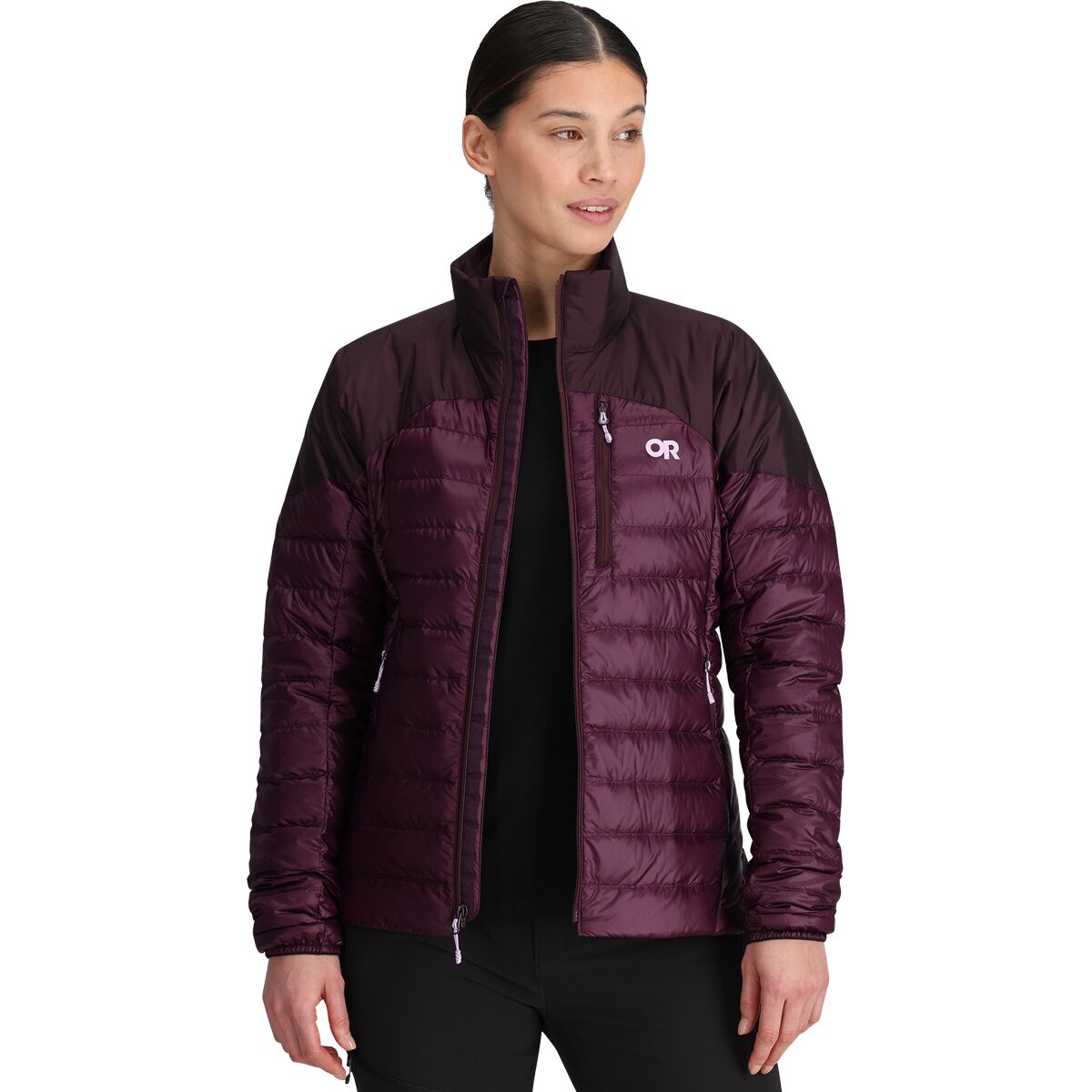 Женская куртка Outdoor Research Helium Down Jacket, цвет: Аметистовый — фото 2
