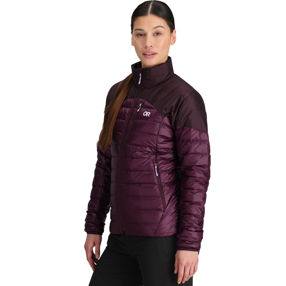 Женская куртка Outdoor Research Helium Down Jacket, цвет: Аметистовый — фото 4