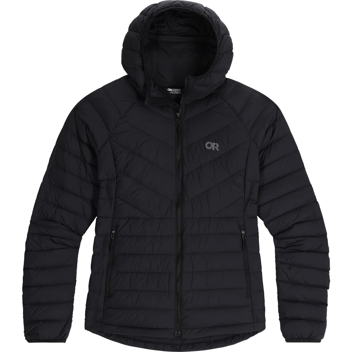 Женская куртка Outdoor Research Transcendent Down Hooded, цвет: Чёрный — фото 2