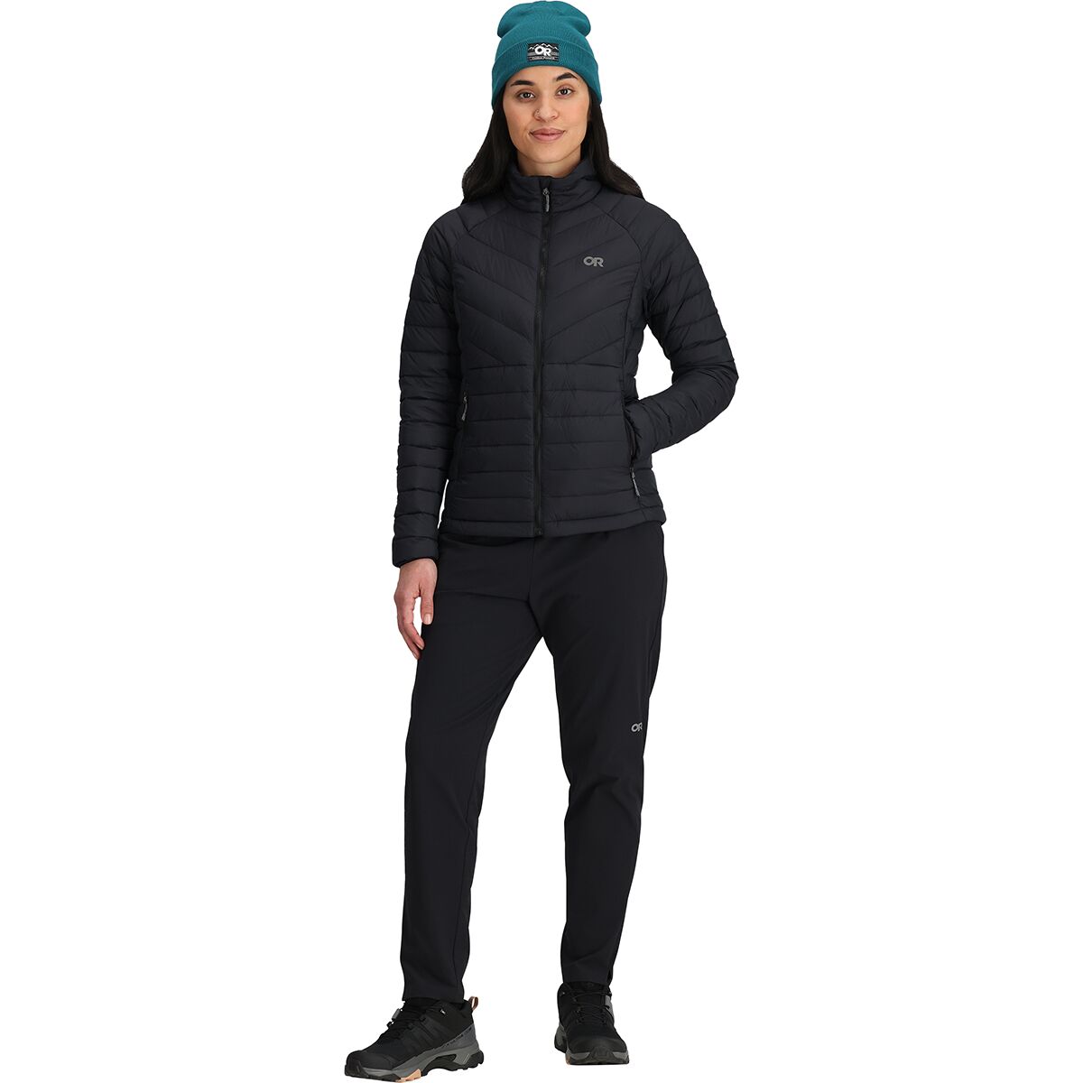 Женская куртка Outdoor Research Transcendent Down Jacket, цвет: Чёрный — фото 4
