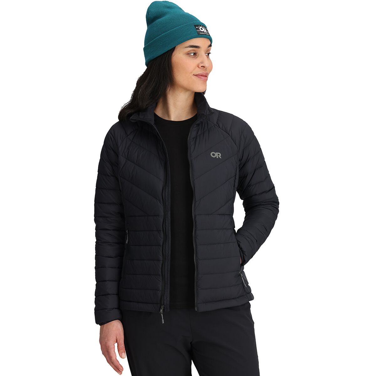 Женская куртка Outdoor Research Transcendent Down Jacket, цвет: Чёрный — фото 5