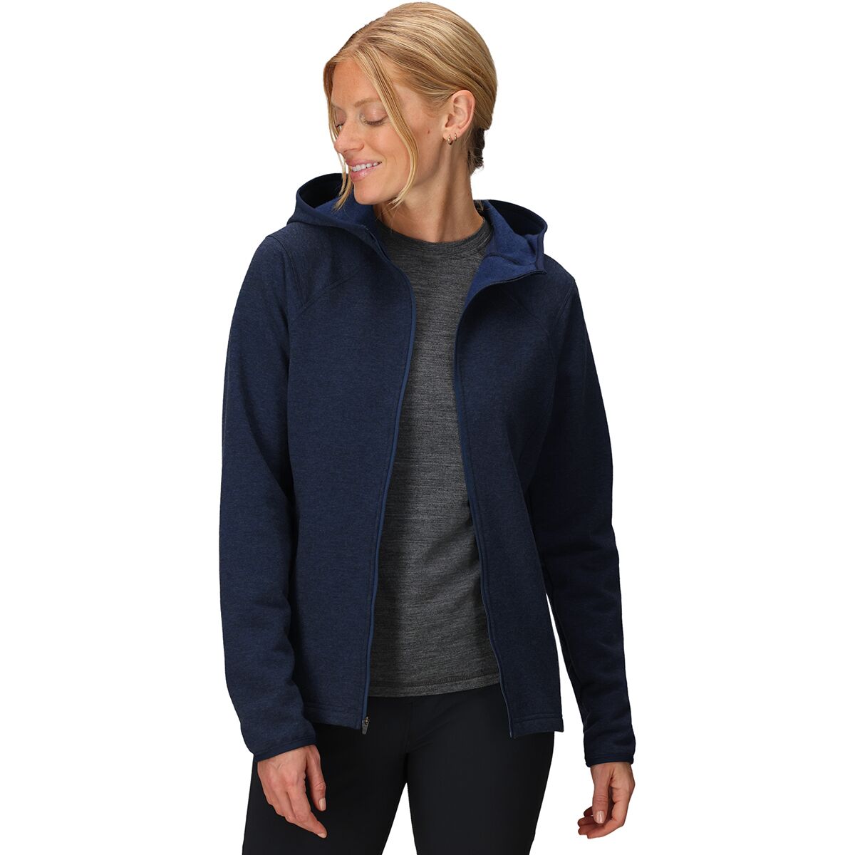 Женское худи Outdoor Research Crescent Fleece Full-Zip, цвет: Тёмный тёмно-синий — фото 5