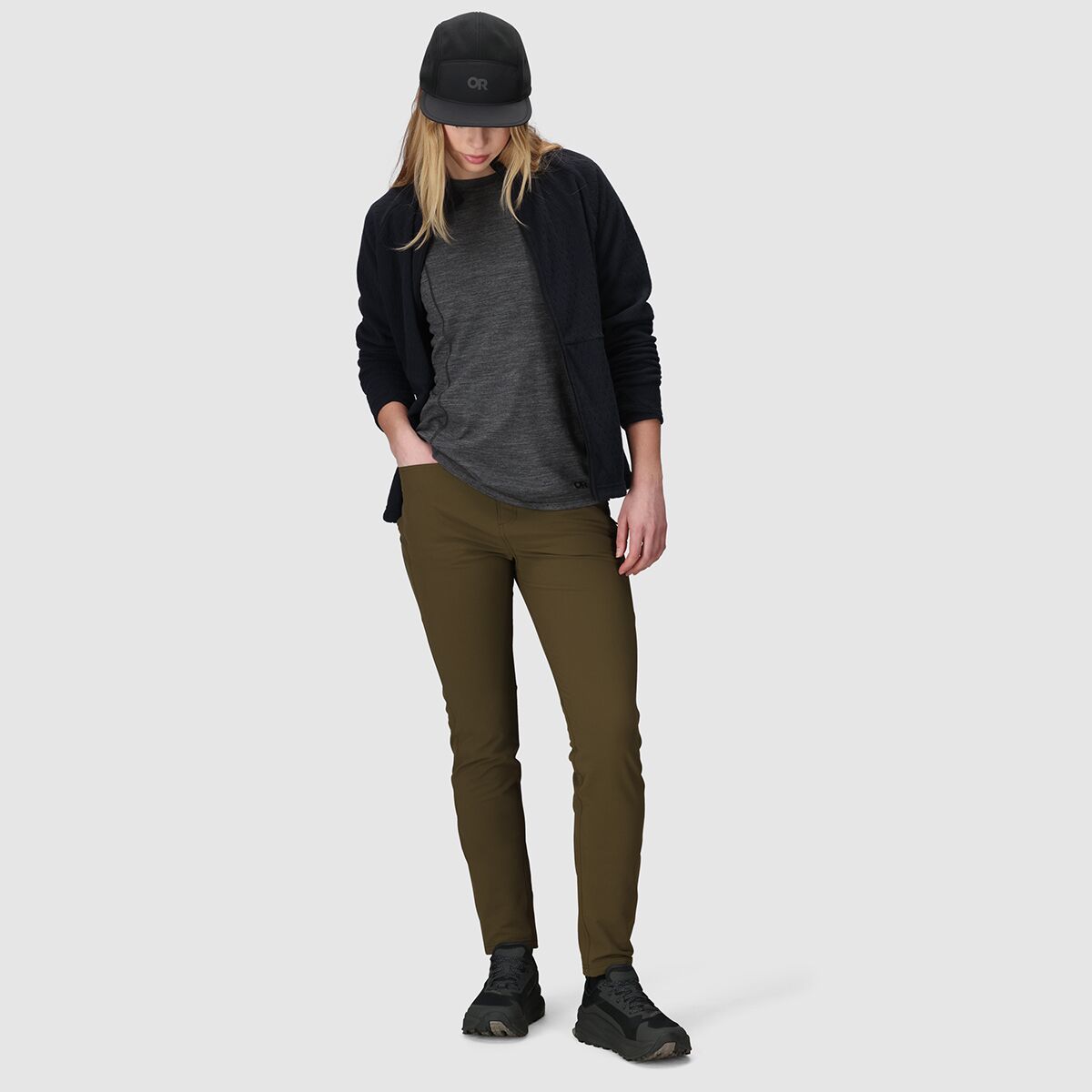 Женская куртка Outdoor Research Trail Mix XT Fleece, цвет: Чёрный — фото 6