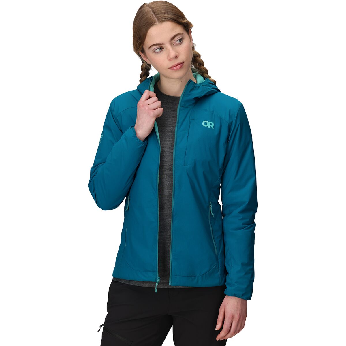 Женская куртка Outdoor Research Vesper Insulated Hooded, цвет: Aurora — фото 5