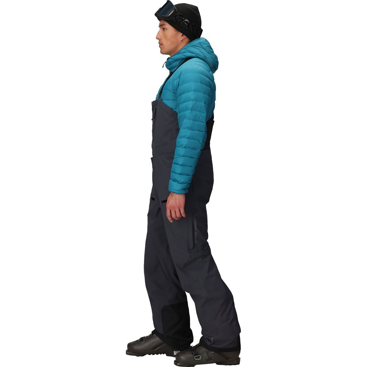 Мужские брюки Outdoor Research Cloudchaser 3L Bib Pant, цвет: Чёрный — фото 3