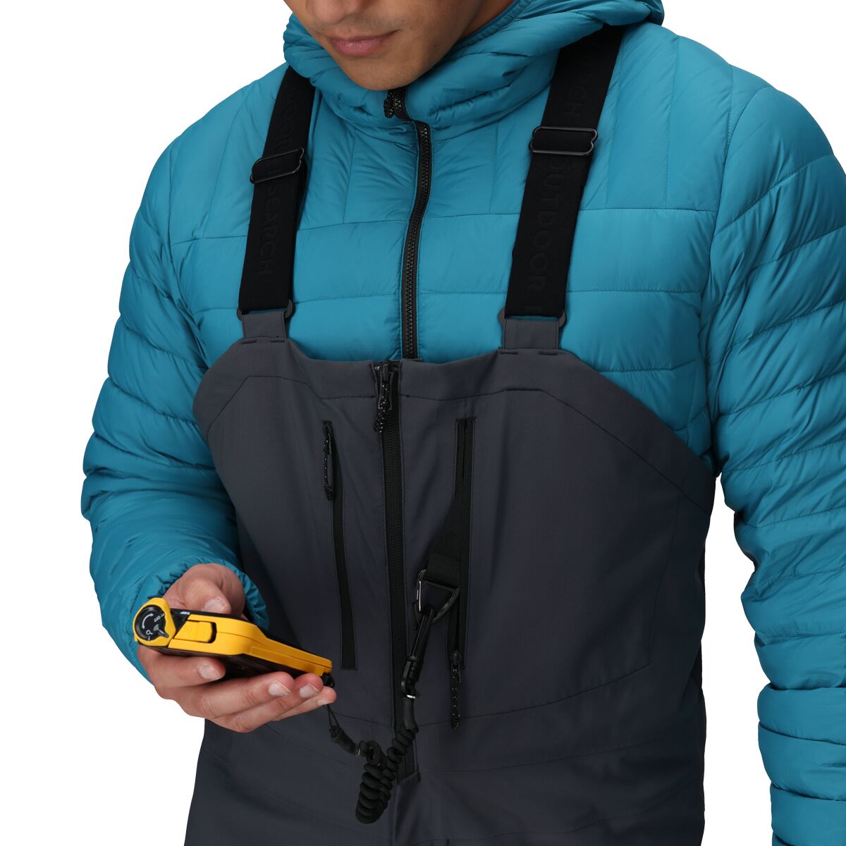 Мужские брюки Outdoor Research Cloudchaser 3L Bib Pant, цвет: Чёрный — фото 5