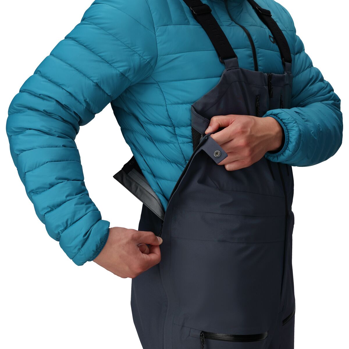 Мужские брюки Outdoor Research Cloudchaser 3L Bib Pant, цвет: Чёрный — фото 6