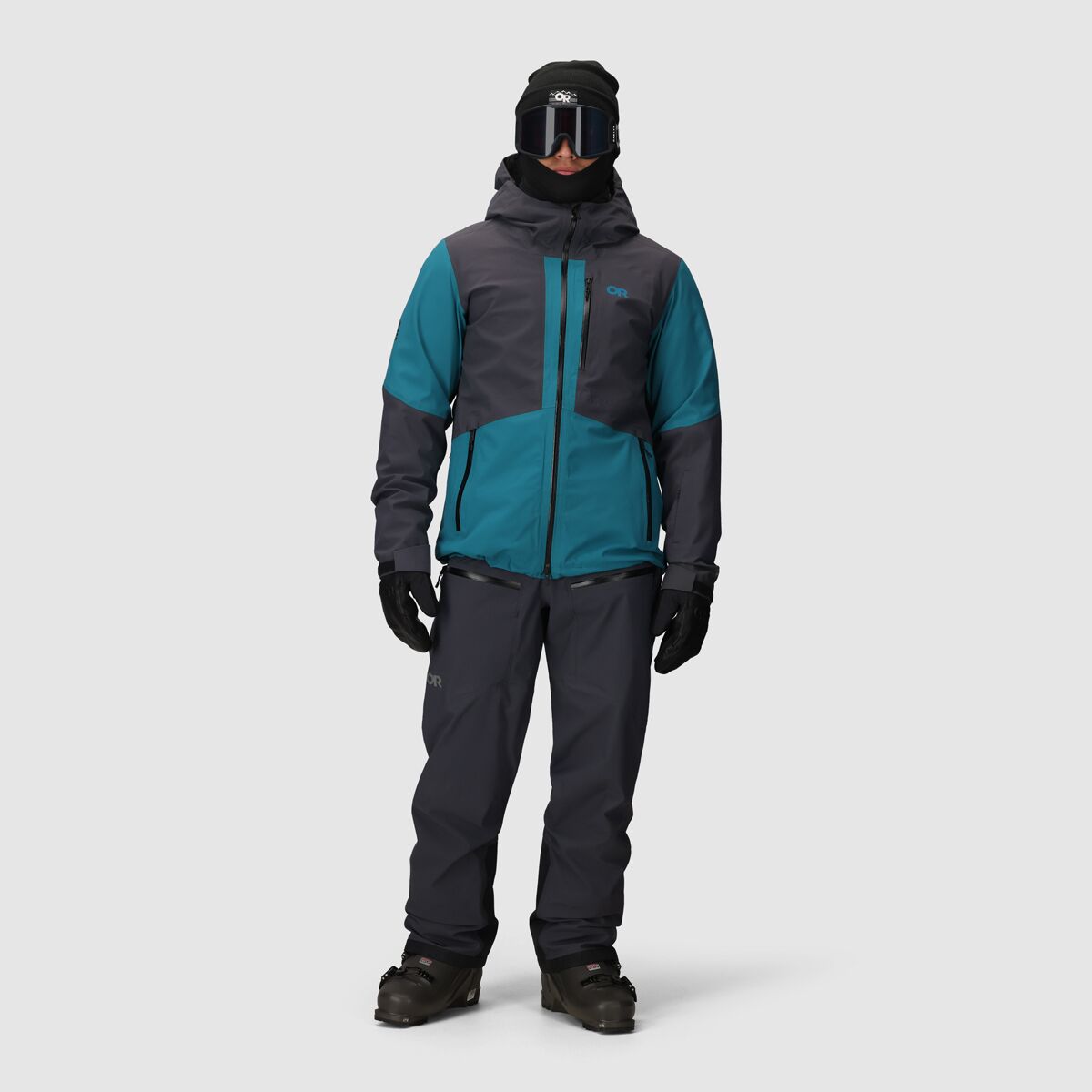 Мужские брюки Outdoor Research Cloudchaser 3L Bib Pant, цвет: Чёрный — фото 9