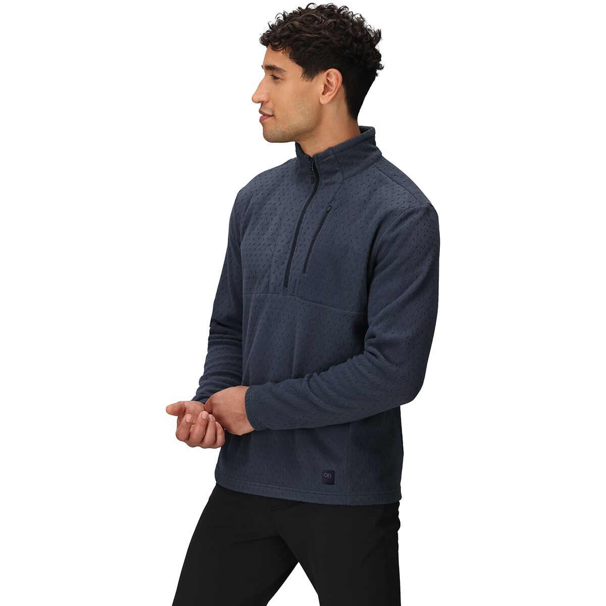 Мужской свитер Outdoor Research Trail Mix XT Fleece 1/2-Zip Pullover, цвет: Atlantic — фото 3