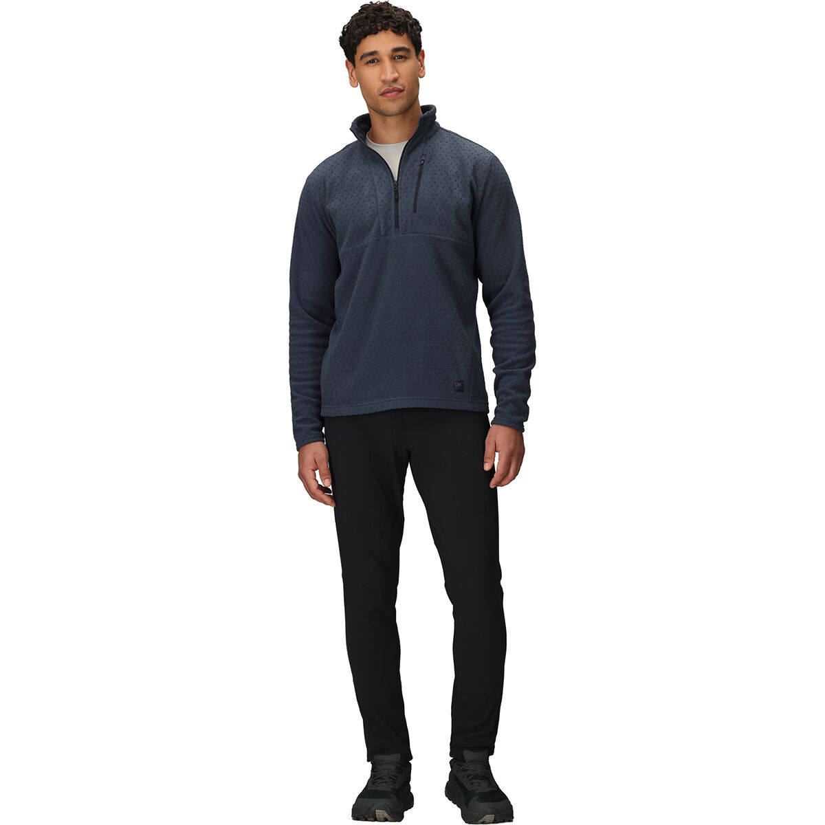 Мужской свитер Outdoor Research Trail Mix XT Fleece 1/2-Zip Pullover, цвет: Atlantic — фото 4