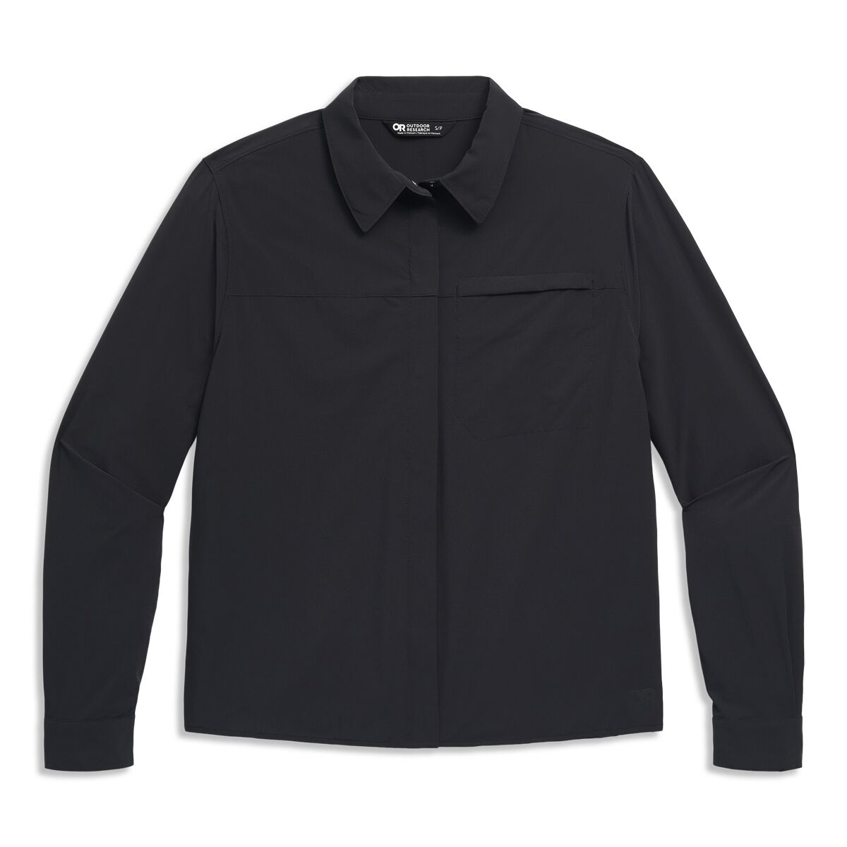 Женская рубашка Outdoor Research Astroman Long-Sleeve Sun, цвет: Чёрный — фото 6