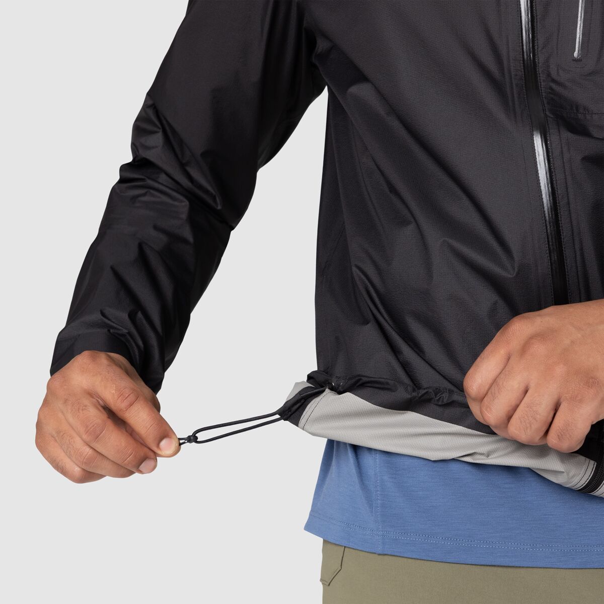 Мужская куртка Outdoor Research Helium UL, цвет: Чёрный — фото 6