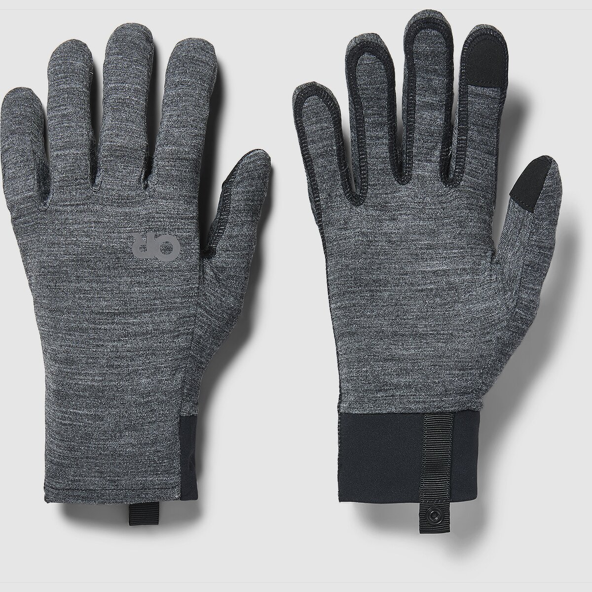 Перчатки Outdoor Research Alpine Merino 150 Glove, цвет: Чёрный меланжевый — фото 2