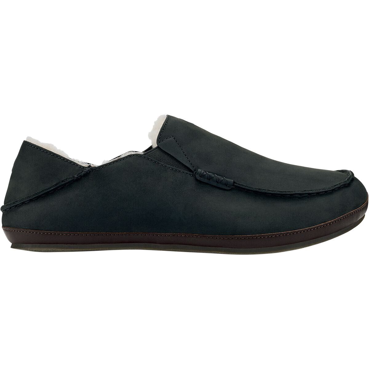 Мужские тапочки Olukai Moloa Slipper, цвет: Чёрный