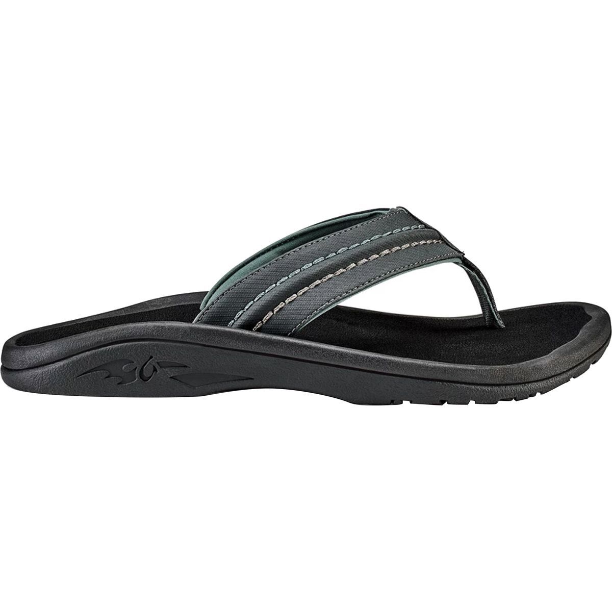 OLUKAI Mens Hokua Surfing Flip-Flop Sandals