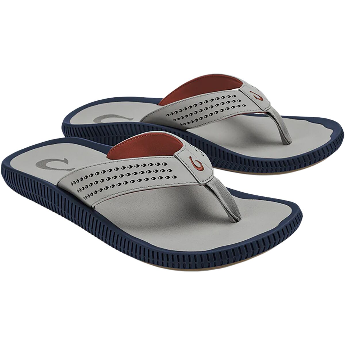 Мужские сандалии Olukai Ulele Flip Flop, цвет: Пепельный — фото 2