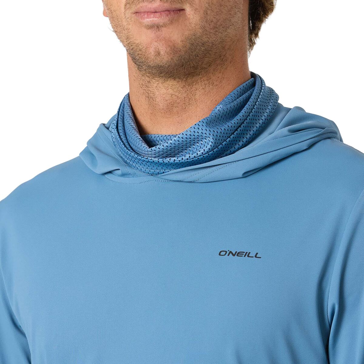 Мужская рубашка O'Neill Trvlr UPF Elevated Hooded Long-Sleeve, цвет: Синий — фото 2
