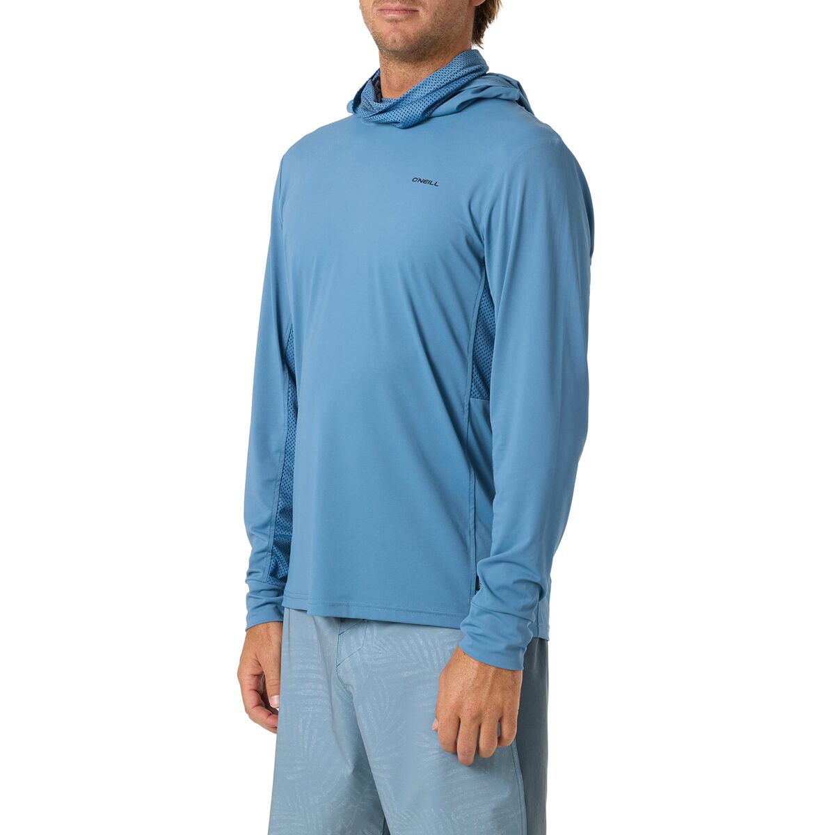 Мужская рубашка O'Neill Trvlr UPF Elevated Hooded Long-Sleeve, цвет: Синий — фото 6