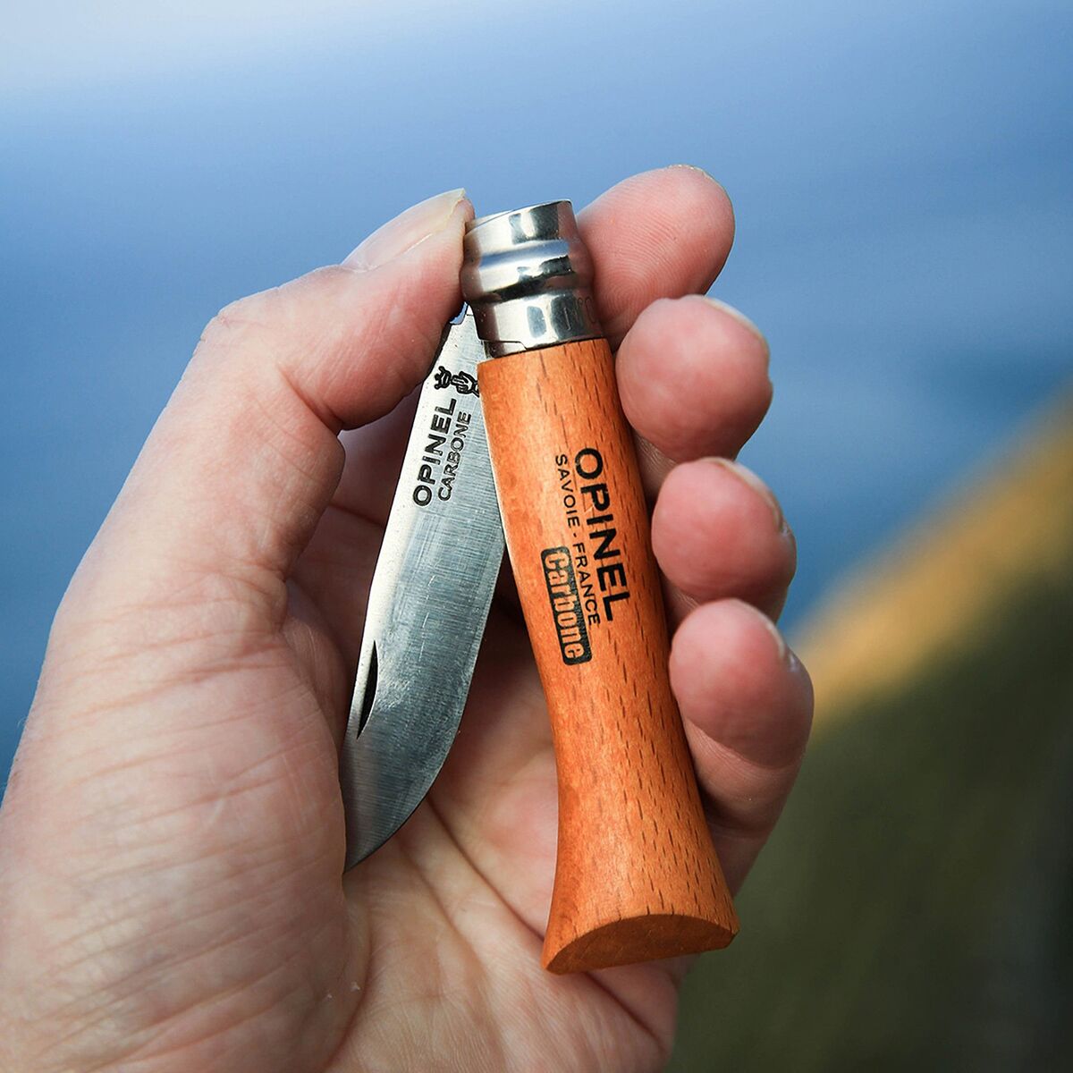 Opinel No 8 Carbon Steel Knife - Hike & Camp