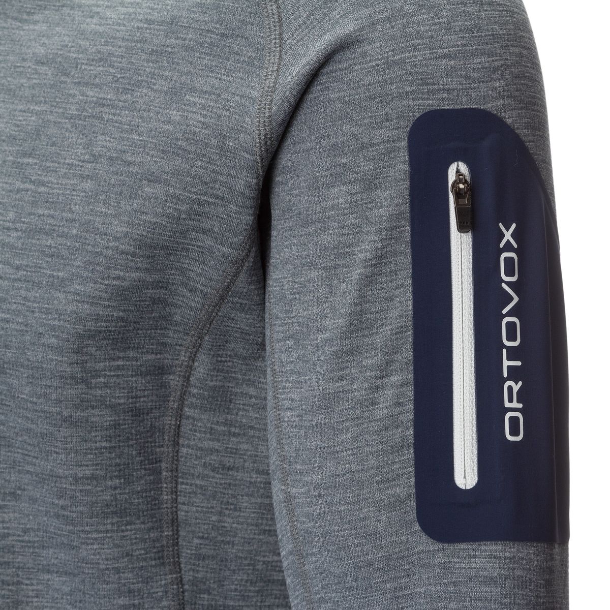 Ortovox Light Melange Hooded ZipNeck Fleece Pullover Men's