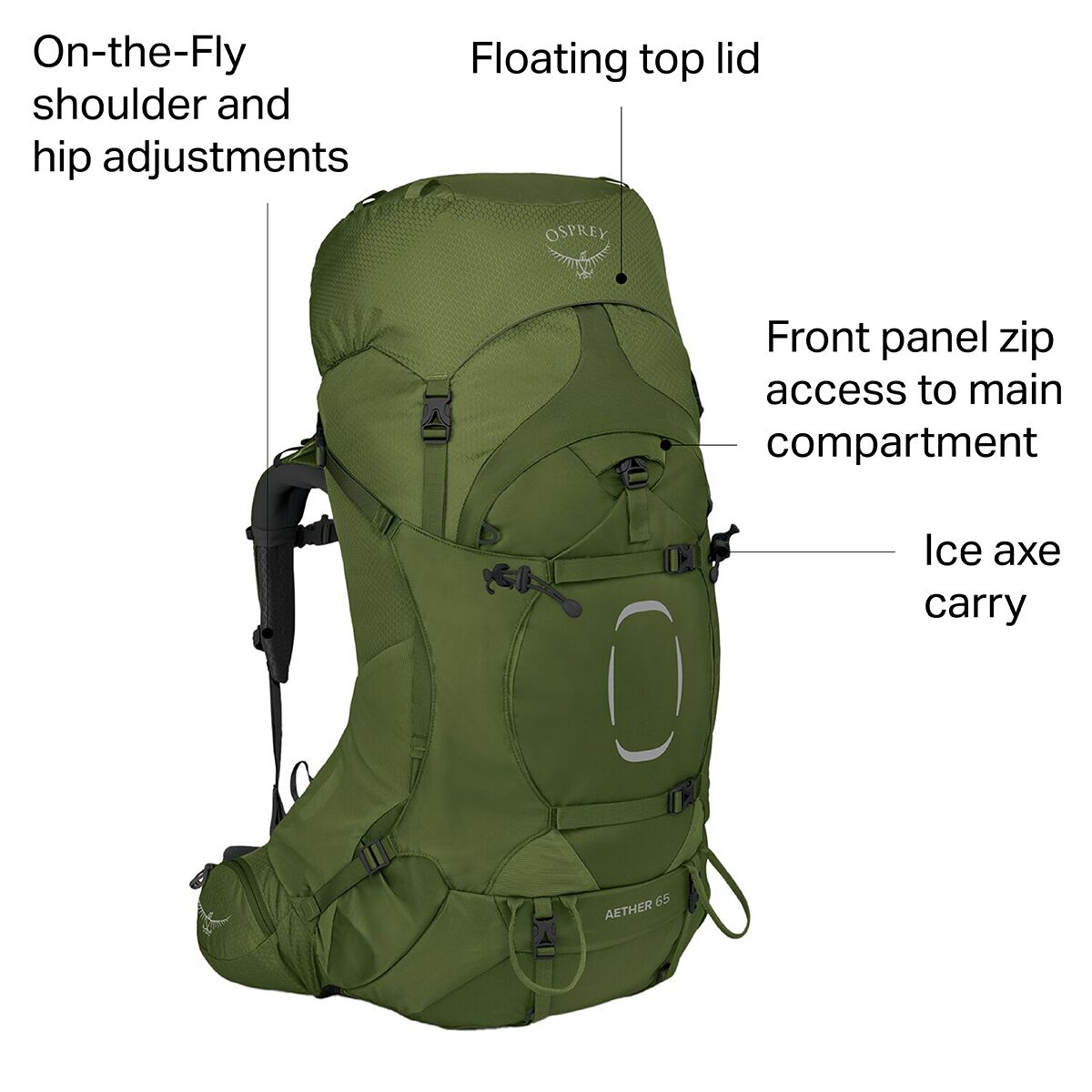 Osprey Packs Aether 55L Backpack Hike & Camp