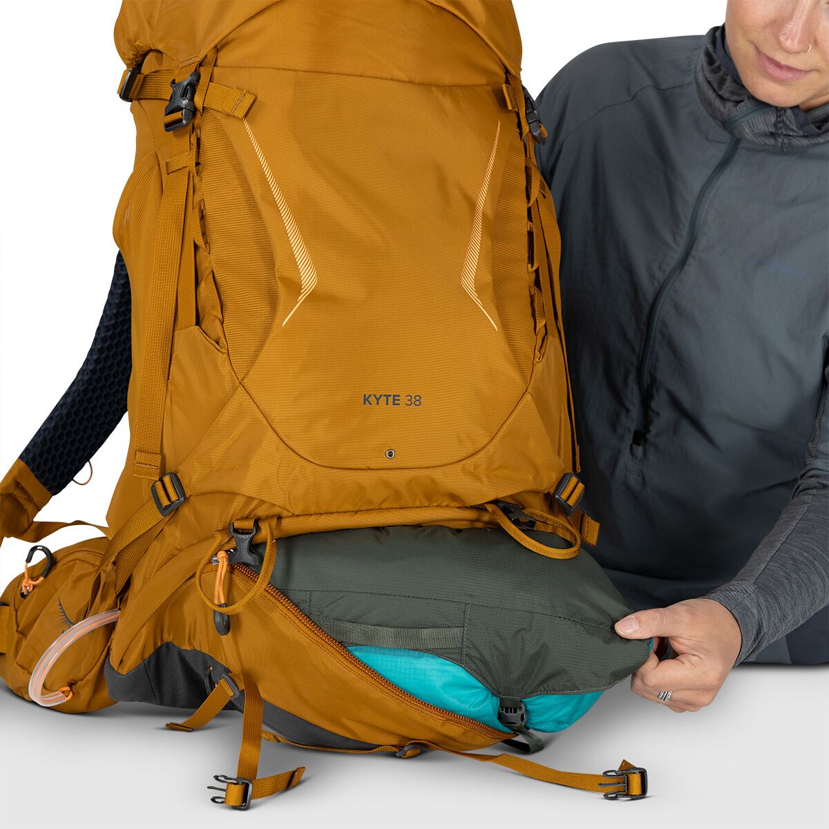 Рюкзак Osprey Packs Kyte 38L Pack, цвет: Коричневый — фото 9