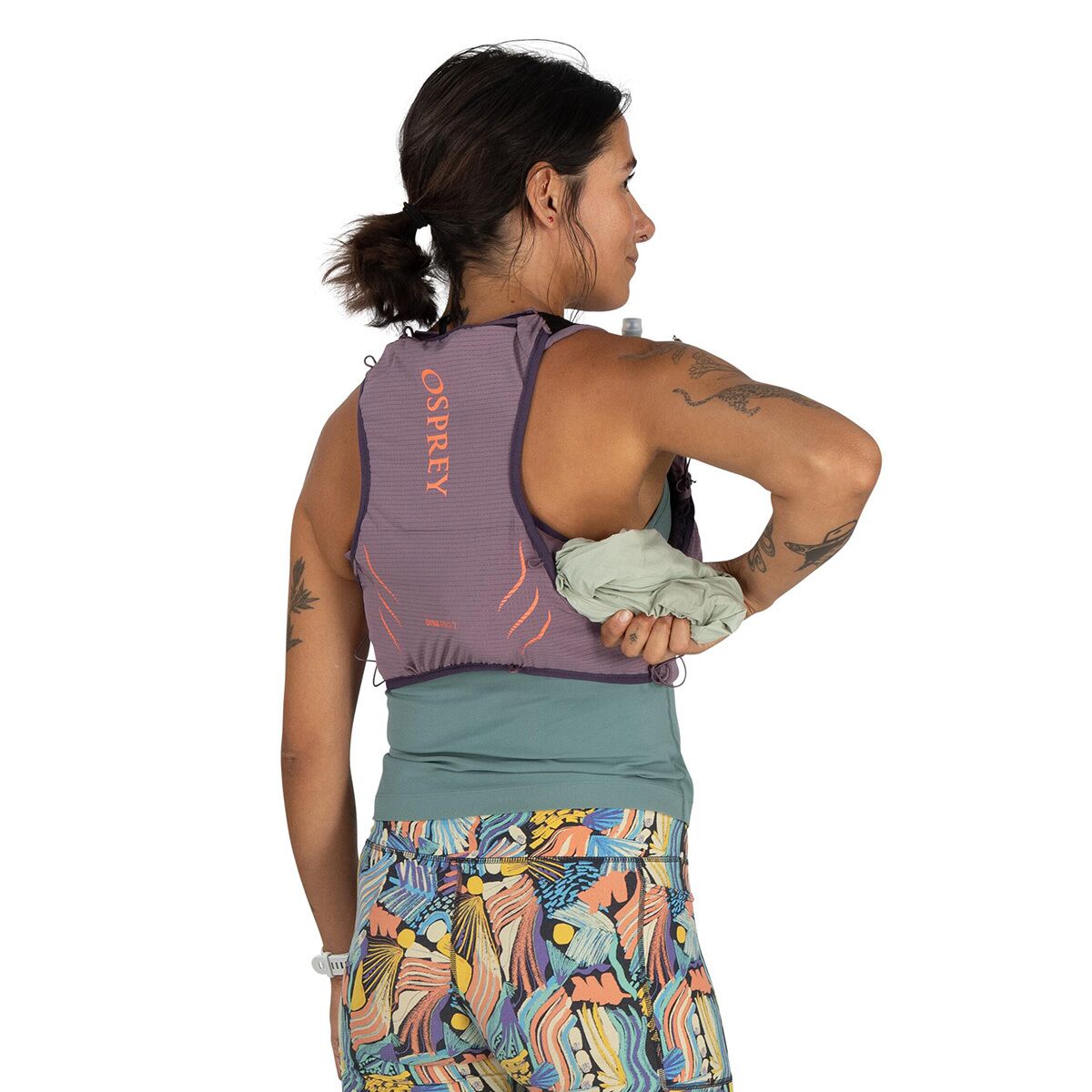Женский жилет Osprey Packs Dyna Pro 7L Running Vest, цвет: Фиолетовый сумеречный — фото 2