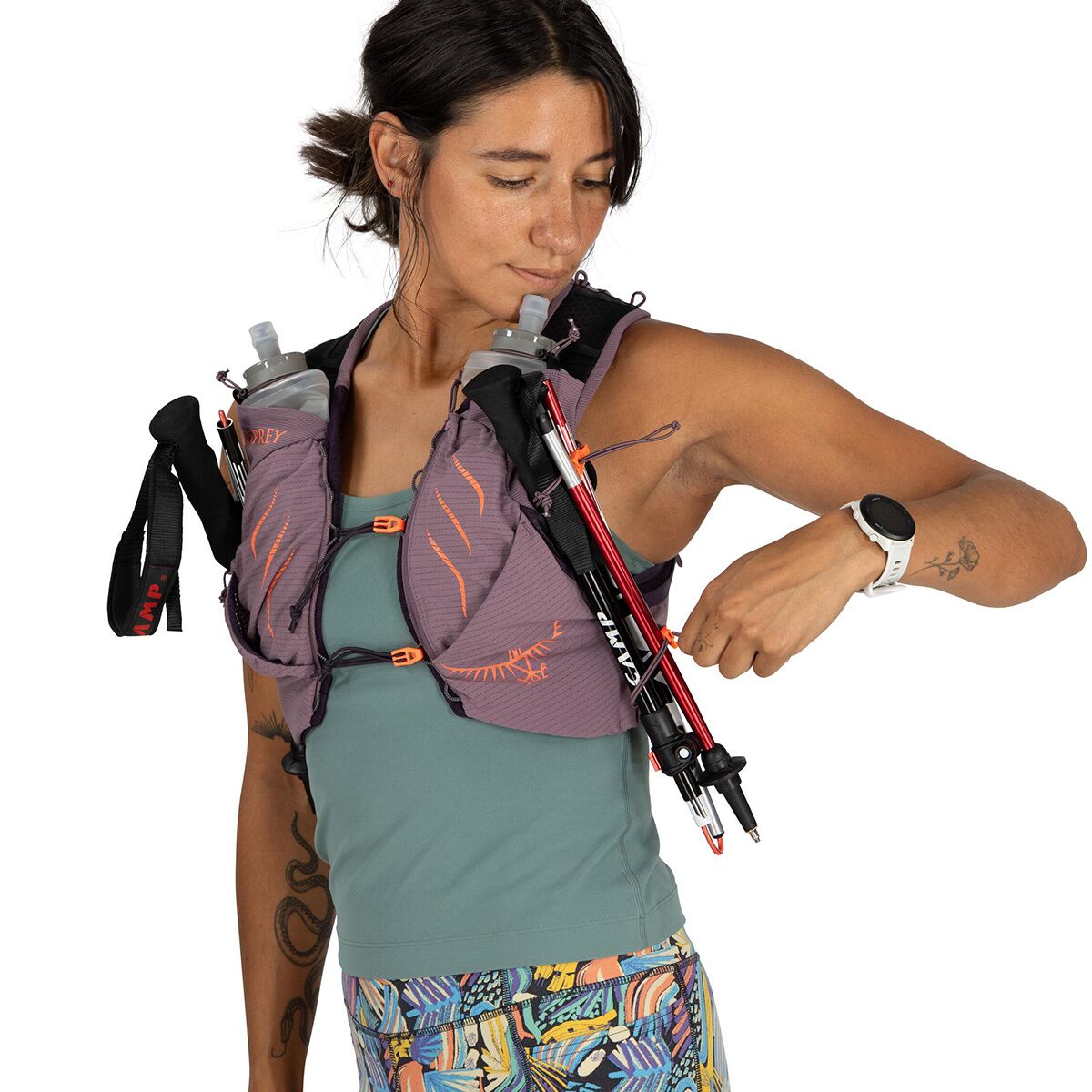 Женский жилет Osprey Packs Dyna Pro 7L Running Vest, цвет: Фиолетовый сумеречный — фото 4