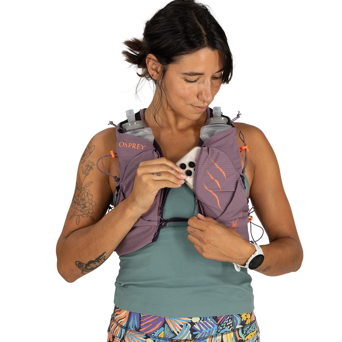 Женский жилет Osprey Packs Dyna Pro 7L Running Vest, цвет: Фиолетовый сумеречный — фото 5