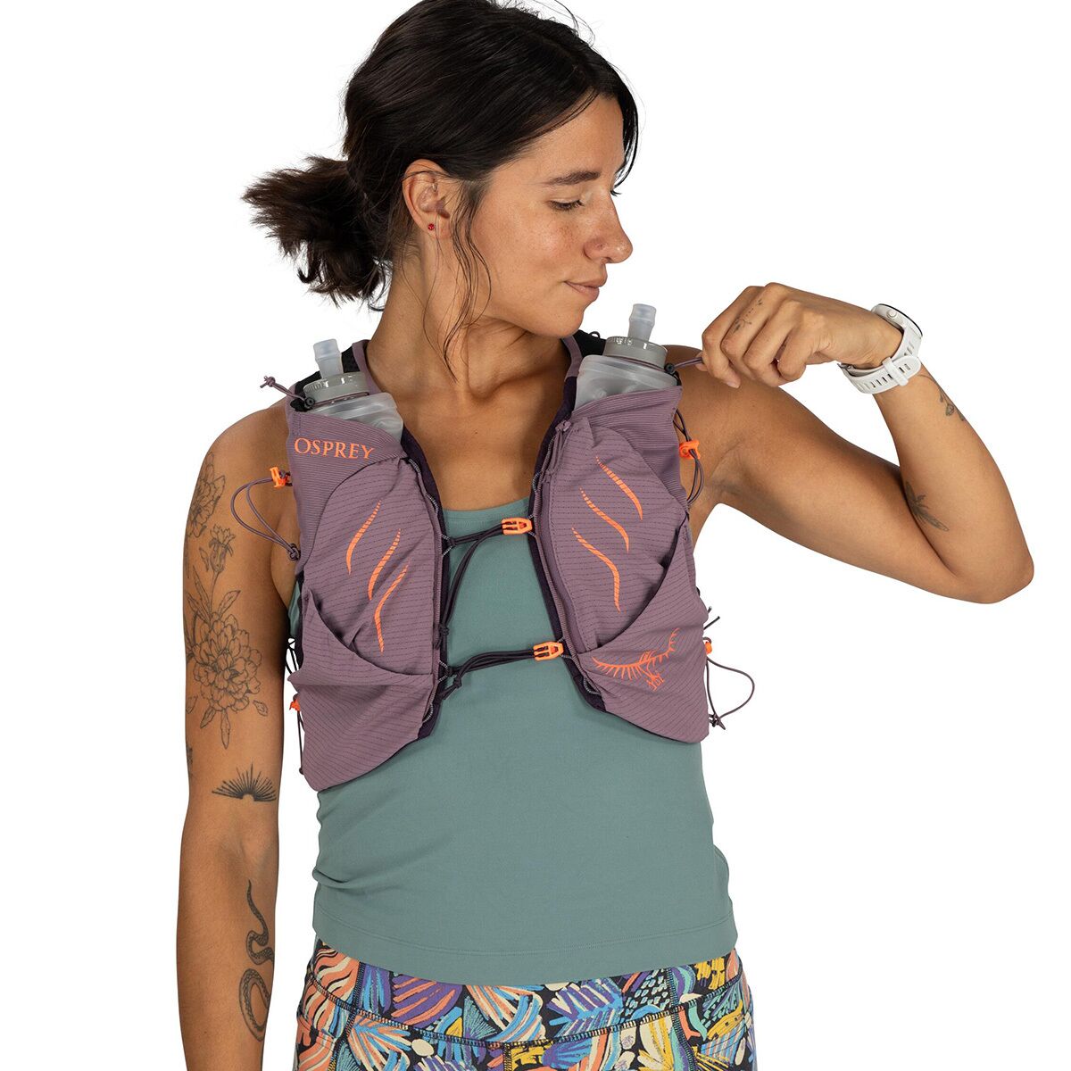 Женский жилет Osprey Packs Dyna Pro 7L Running Vest, цвет: Фиолетовый сумеречный — фото 10