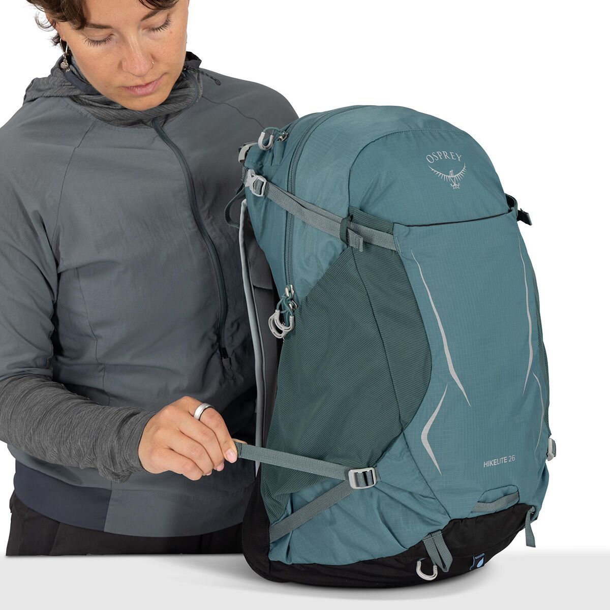 Рюкзак Osprey Packs Hikelite 26L, цвет: Синий — фото 3