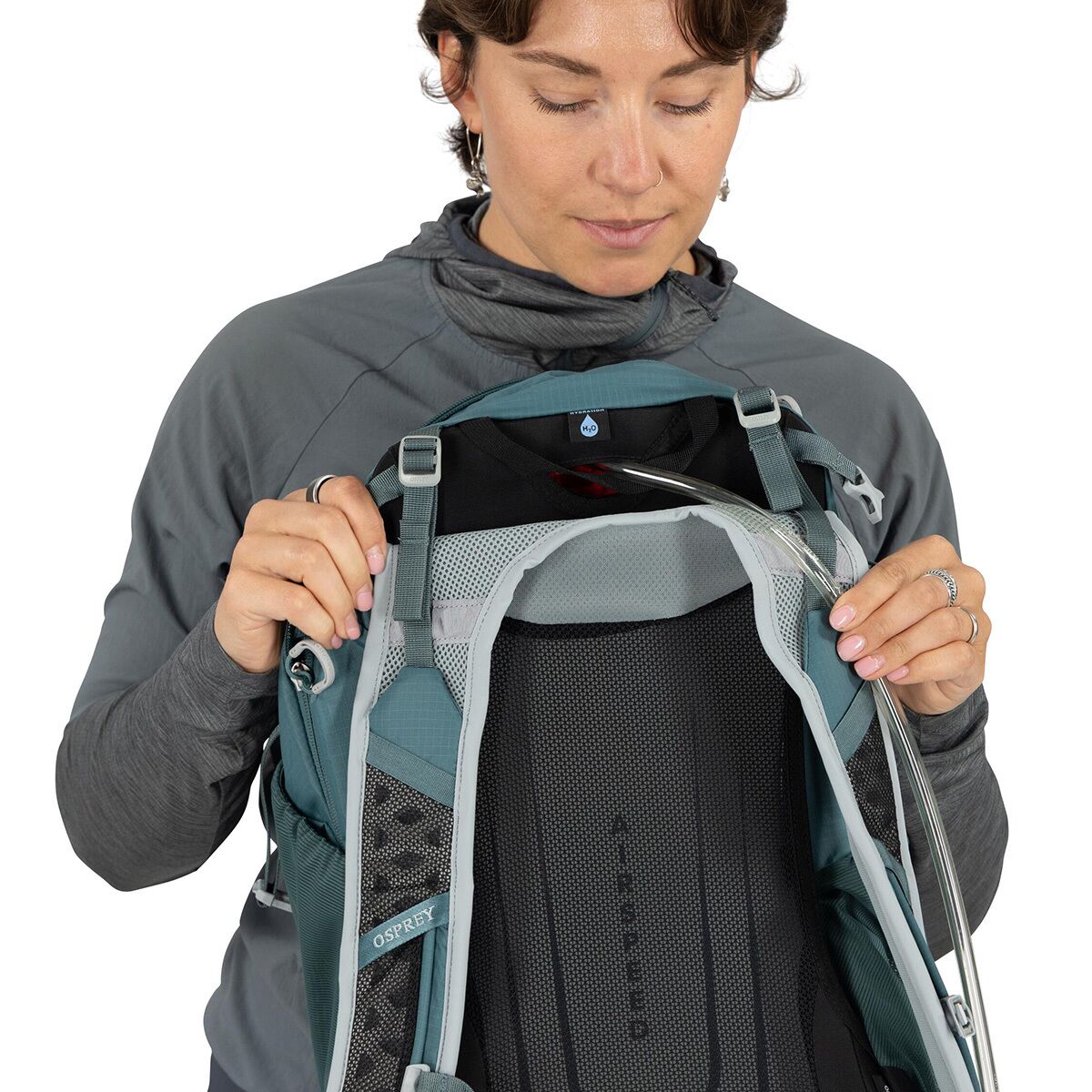 Рюкзак Osprey Packs Hikelite 26L, цвет: Синий — фото 7