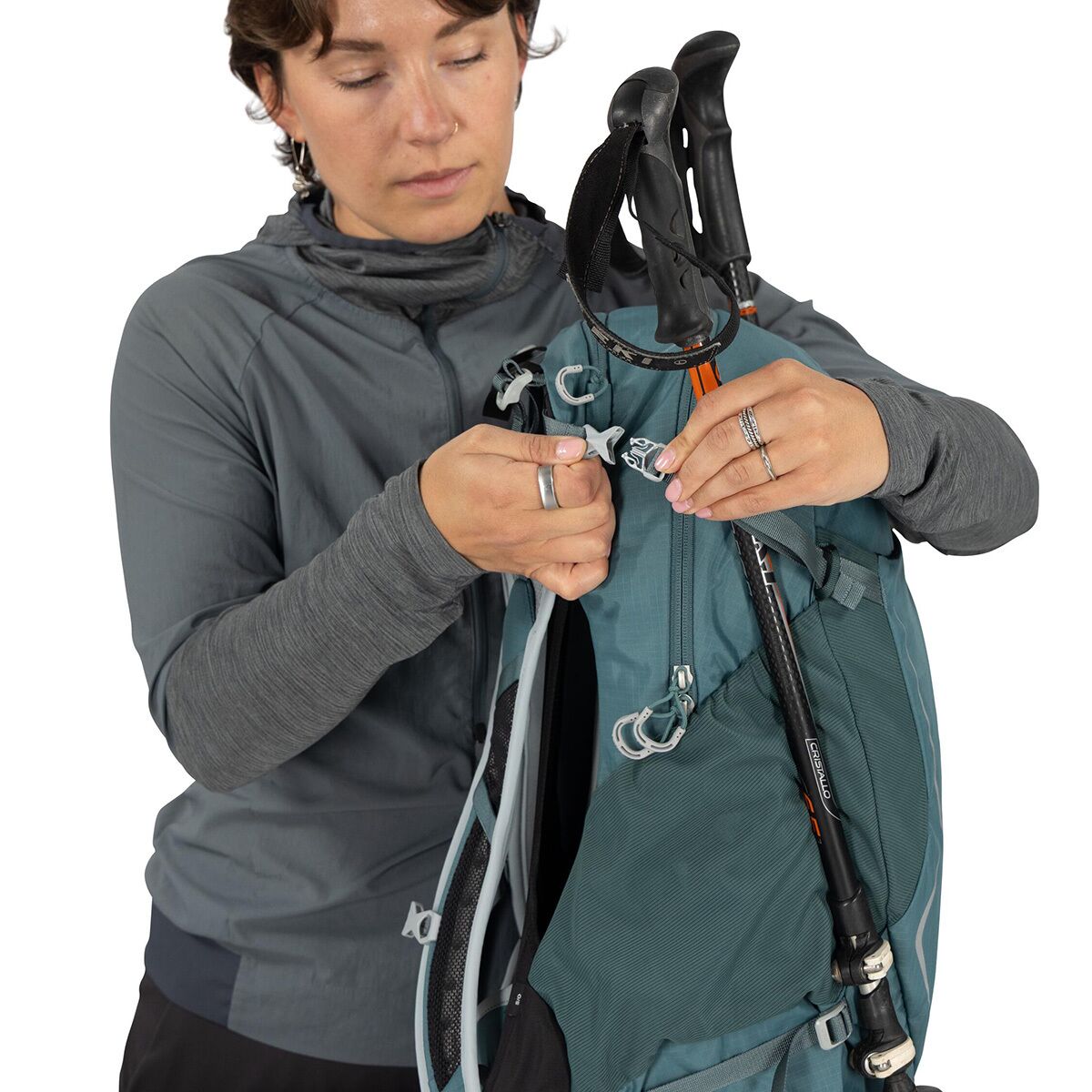 Рюкзак Osprey Packs Hikelite 26L, цвет: Синий — фото 9