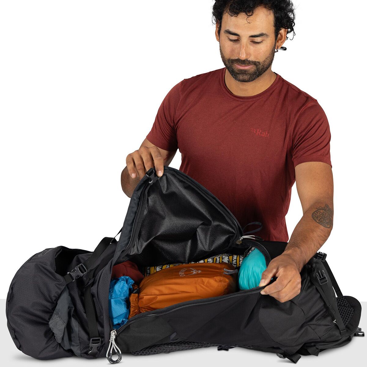 Рюкзак Osprey Packs Kestrel LT 65L, цвет: Чёрный — фото 4