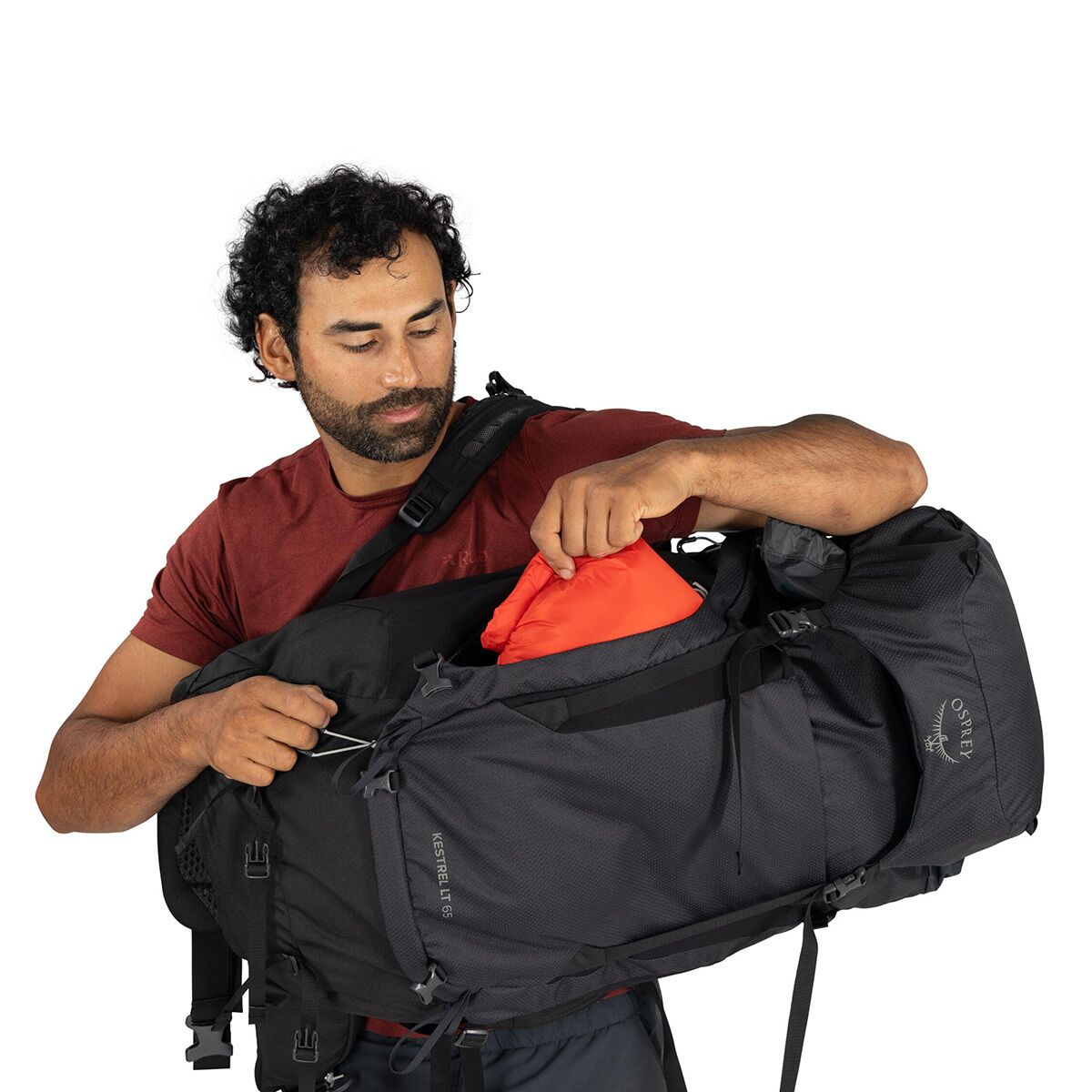 Рюкзак Osprey Packs Kestrel LT 65L, цвет: Чёрный — фото 5