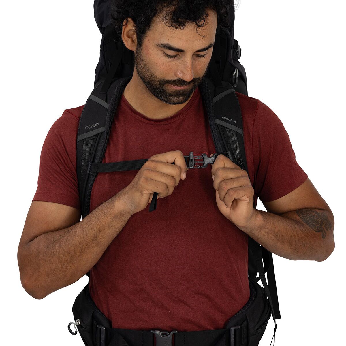 Рюкзак Osprey Packs Kestrel LT 65L, цвет: Чёрный — фото 7